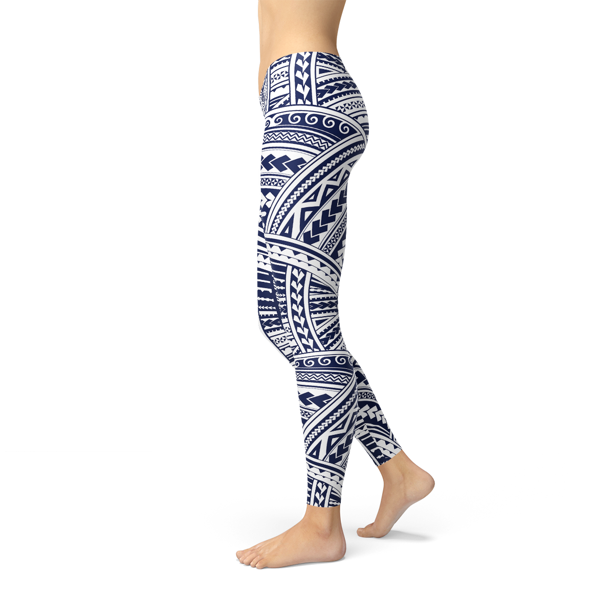 Womens Polynesian Maori Tattoo Leggings